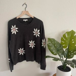 [Madewell] Floral Intarsia Pullover Sweater EUC